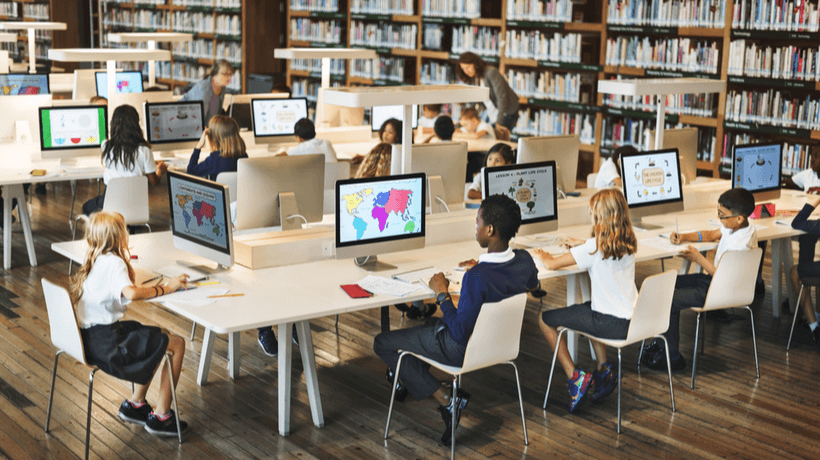 Computer lab room at Cambridge international school