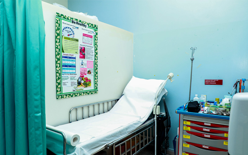 The emergency facility at Cambridge international school