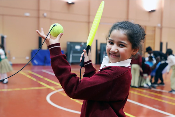 The indoor playing area at Cambridge international school